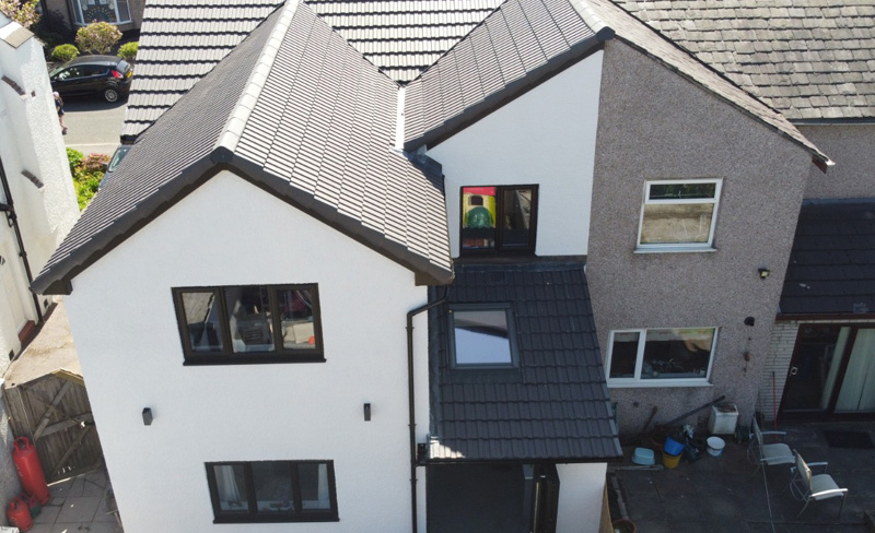 photo of complex roof